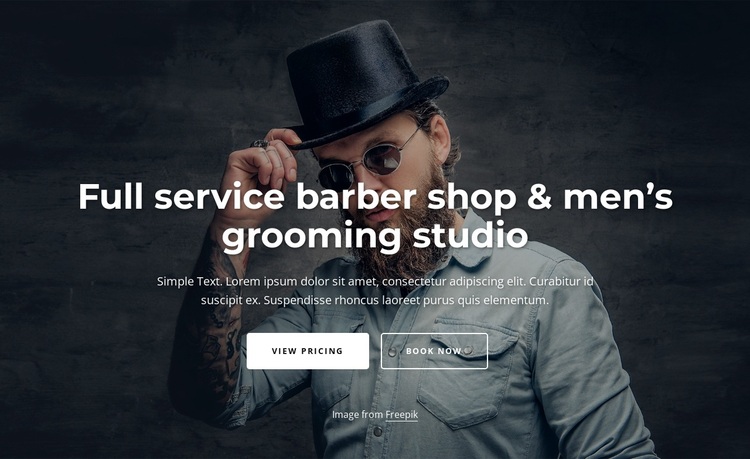 Full service grooming studio Joomla Page Builder
