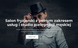 Szablon Strony Docelowej Studio Fryzjerskie Z Pełnym Zakresem Usług