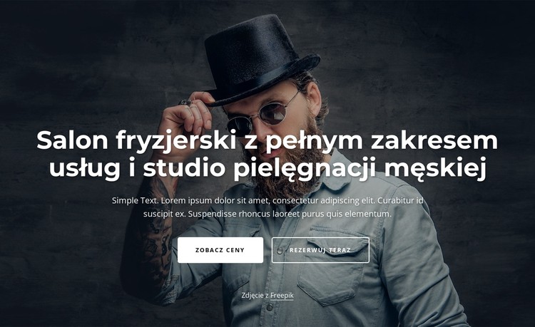 Studio fryzjerskie z pełnym zakresem usług Szablon CSS