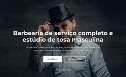 Construtor De Sites Mais Criativo Para Estúdio De Tosa Com Serviço Completo