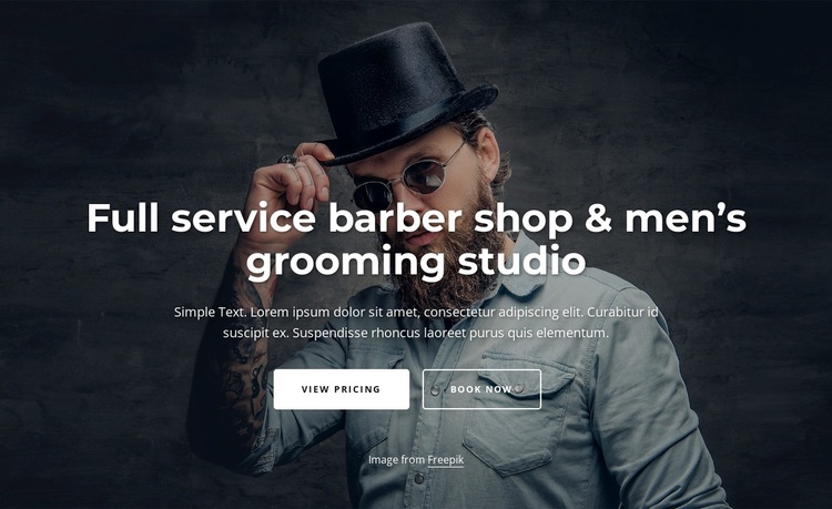 Full service grooming studio Template