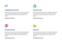 Fonctionnalités Avec Icônes Colorées - Modèle HTML Gratuit