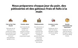 Nous Préparons Du Pain Frais Et Des Gâteaux