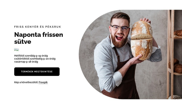 Igazi kenyér, hagyományos készségek Weboldal tervezés
