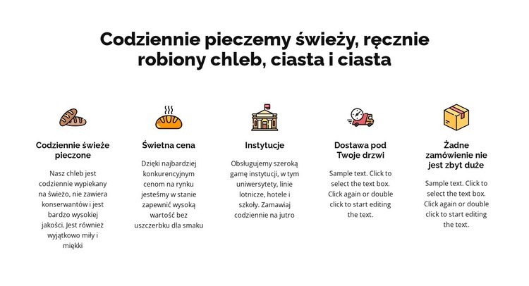 Pieczemy świeże pieczywo i ciasta Szablony do tworzenia witryn internetowych