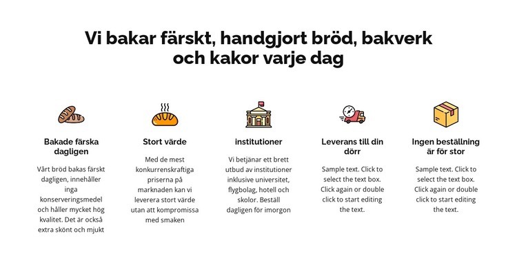 Vi bakar färskt bröd och kakor WordPress -tema