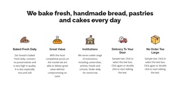 We Bake Fresh Bread And Cakes Simple Builder Software