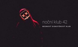 Neonový Noční Klub – Šablony Webových Stránek