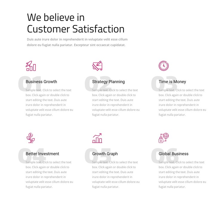 We believe in customer satisfaction CSS Template