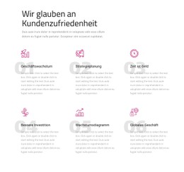 Wir Glauben An Kundenzufriedenheit CSS-Vorlage