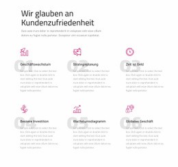 Wir Glauben An Kundenzufriedenheit - HTML5-Zielseite