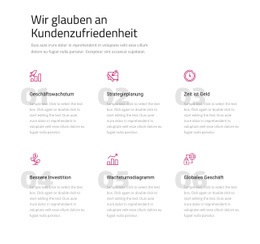 Wir Glauben An Kundenzufriedenheit - Zielseite