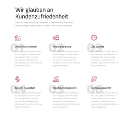 Wir Glauben An Kundenzufriedenheit - Mehrzweck-Webdesign