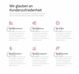 Wir Glauben An Kundenzufriedenheit - Mobile Zielseite