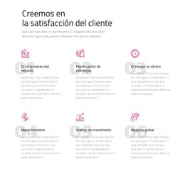 Creemos En La Satisfacción Del Cliente - Página De Destino