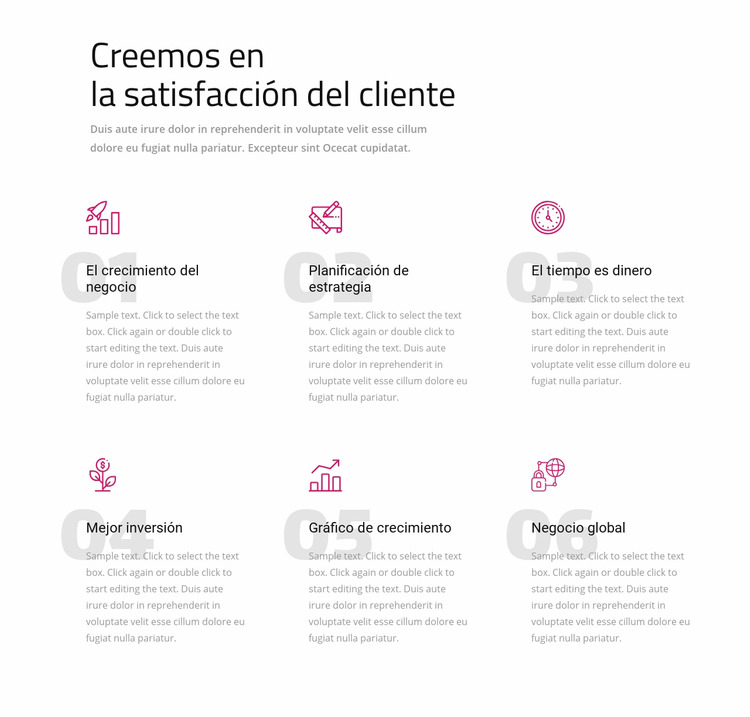 Creemos en la satisfacción del cliente Plantilla Joomla