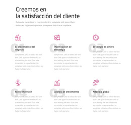 Creemos En La Satisfacción Del Cliente - Plantilla De Página Web