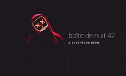 Boîte De Nuit Néon - Créateur De Site Web