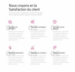 Nous Croyons En La Satisfaction Du Client – Page De Destination