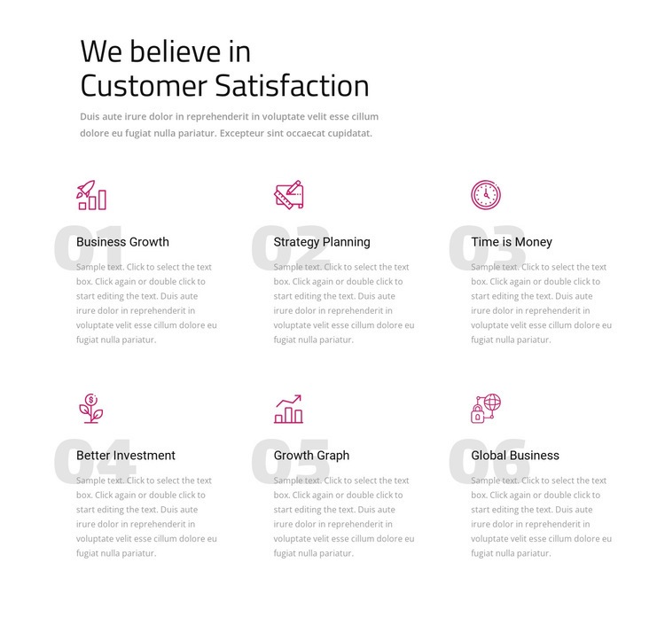 We believe in customer satisfaction Html Code Example