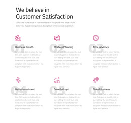 We Believe In Customer Satisfaction - HTML Landing Page