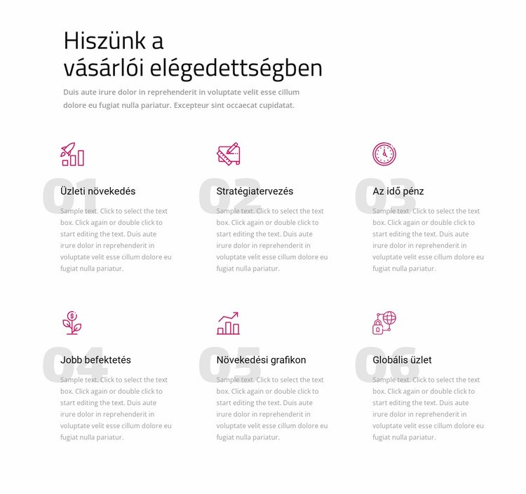 Hiszünk az ügyfelek elégedettségében WordPress Téma