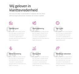 Wij Geloven In Klanttevredenheid Sjabloon Voor Bestemmingspagina'S