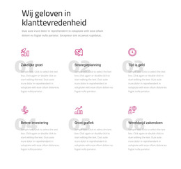 Wij Geloven In Klanttevredenheid - HTML-Bestemmingspagina