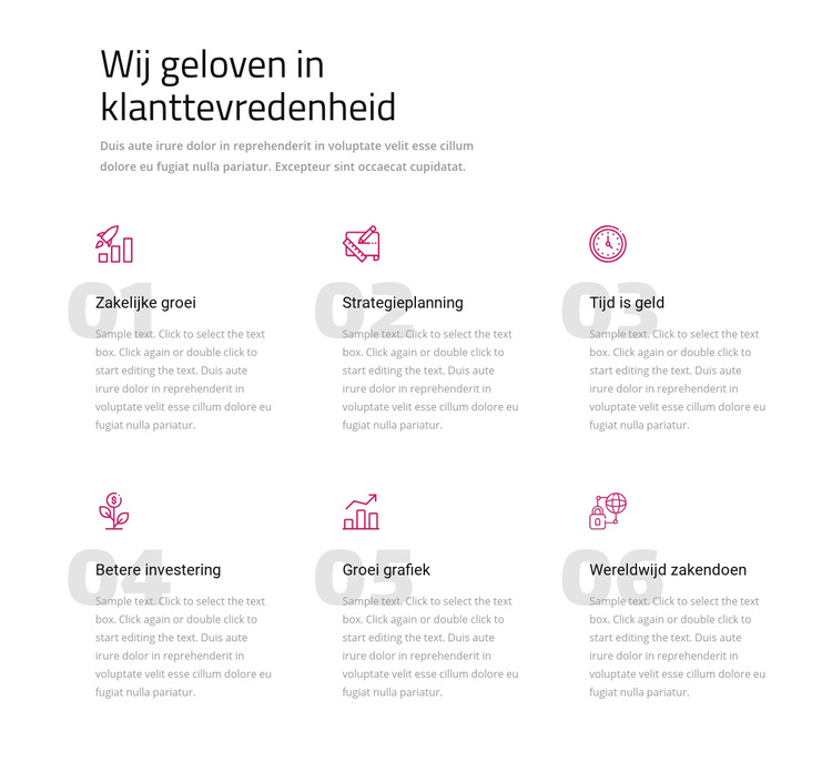 Wij geloven in klanttevredenheid WordPress-thema