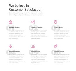 We Believe In Customer Satisfaction - Starter Site