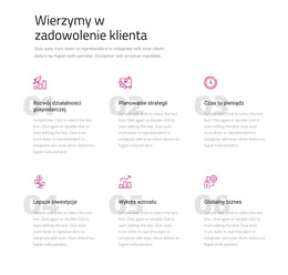 Wierzymy W Satysfakcję Klienta – Strona Docelowa HTML