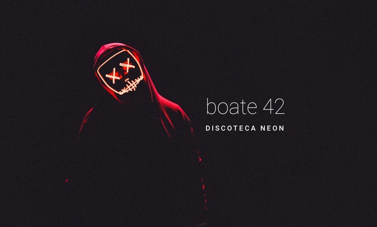 Boate neon Design do site