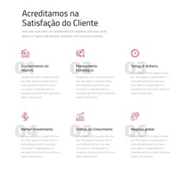 Acreditamos Na Satisfação Do Cliente Modelo De Página De Destino