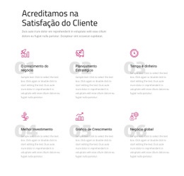Acreditamos Na Satisfação Do Cliente - Página De Destino HTML5