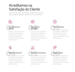 Acreditamos Na Satisfação Do Cliente - Modelo De Página Da Web