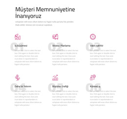 Müşteri Memnuniyetine Inanıyoruz - Web Sayfası Şablonu