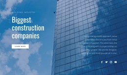 Biggest Construction Companies Landing Page