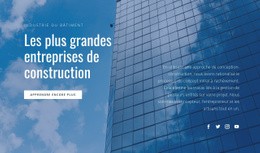 Conception De Site Web Pour Les Plus Grandes Entreprises De Construction