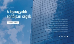 A Legnagyobb Építőipari Cégek – Weboldal Tervezés