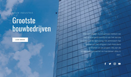 Grootste Bouwbedrijven - Responsieve Website