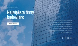 Największe Firmy Budowlane - HTML Website Builder