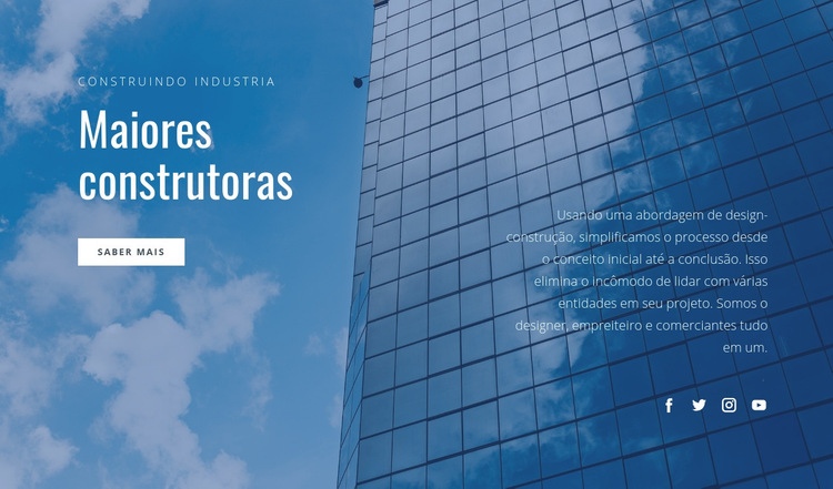 Maiores construtoras Landing Page