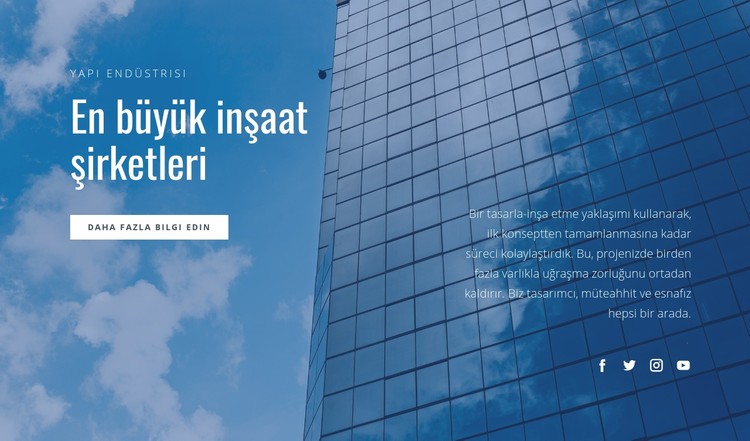 En büyük inşaat şirketleri CSS Şablonu