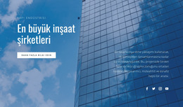 En Büyük Inşaat Şirketleri - Duyarlı Web Sitesi