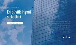 En Büyük Inşaat Şirketleri - HTML5 Duyarlı Şablon