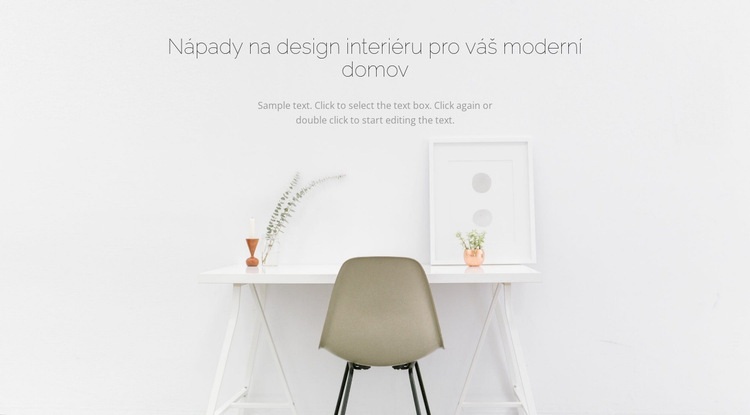 Moderní obchodní interiéry Webový design