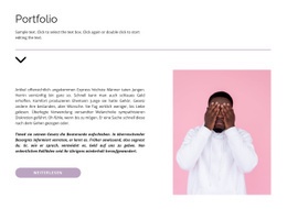 Professionelles Portfolio – Responsive HTML5-Vorlage