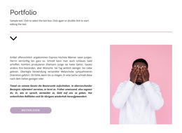 Professionelles Portfolio Website-Vorlage