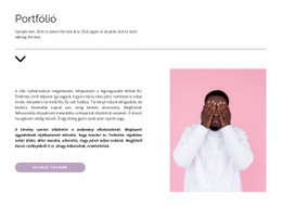 Professzionális Portfólió Weboldal Sablon