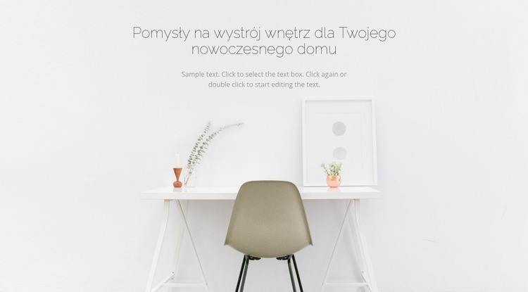 Nowoczesne wnętrza biznesowe Szablon HTML5